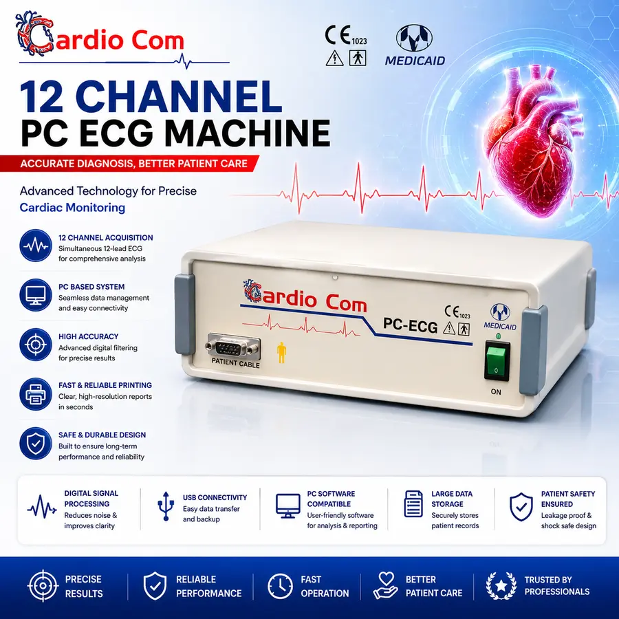 12 Channel Pc Ecg Machine
