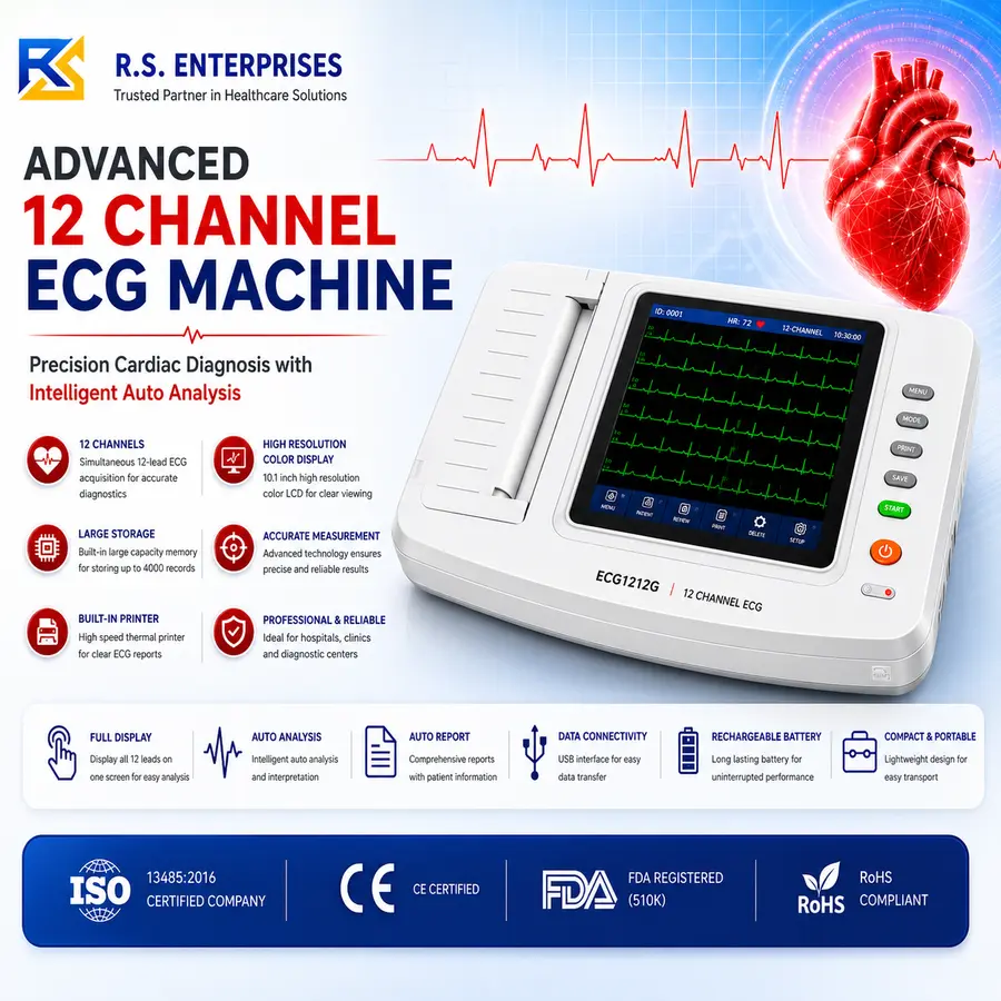 12 channel ECG machine
